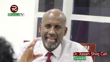 Dr Xasan Sheekh Cali Nuur.Muxuu ka yiri Matalaada G/Banaadir ee 13 xubnood oo ku yeesho Aqalka Sare