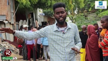 Nin hubeysan oo dad ku laayey xarun mingiska lagu tumo oo ku taalla Muqdisho