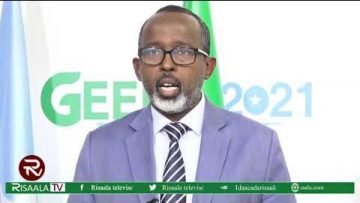 Musharax Madaweynaha Dahir Maxamuud Geelle ayaa maanta shir jaraaid ku qabtay Magaalada Muqdisho