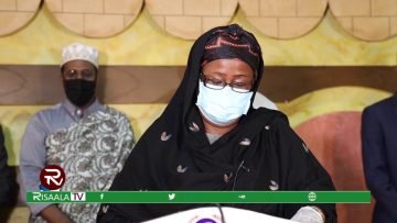 Wasiirka Gargaarka iyo Maareynta Musiibooyinka Khadiijo Maxamed Diiriye  Laba dhibic shan milyan…