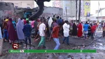 Dab khasaaro geystay oo ka kacay Goob Ganacsi oo ku taal Muqdisho