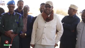 Madaxweyne Deni oo kormeeray degaanadda ay abaartu saameysay